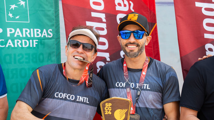 Nestor Neto e Rogerio Nicola - 1º lugar Beach Tennis