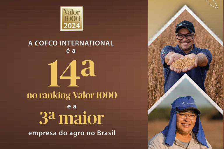 COFCO International é a 14ª maior empresa no Ranking Valor 1000